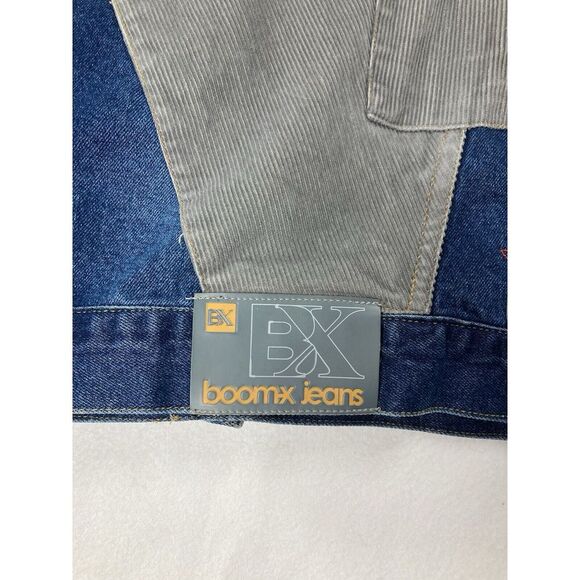 Boom X Blue Corduroy Long Sleeve Heavyweight Button Up Jean Jacket Mens XXL - Picture 13 of 13